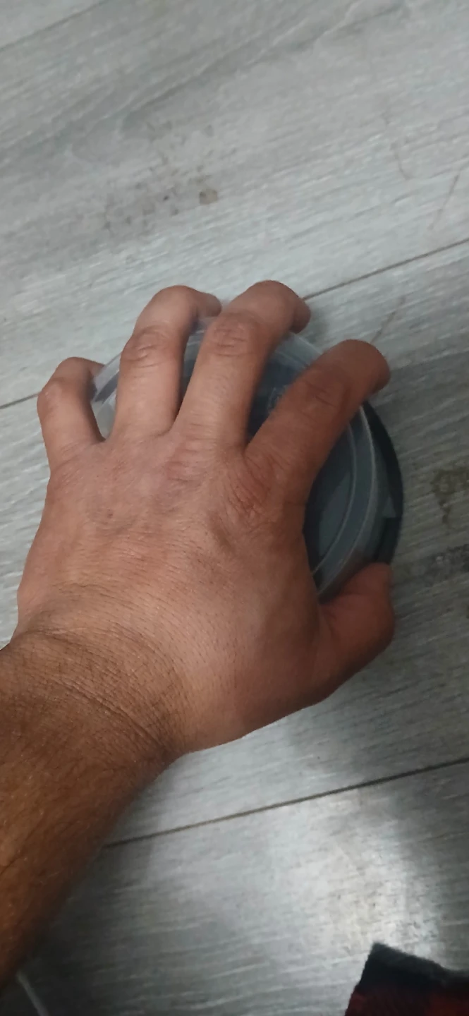 Black Round Plastic Container