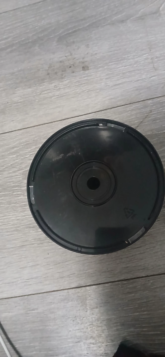 Black Round Plastic Container - photo 3