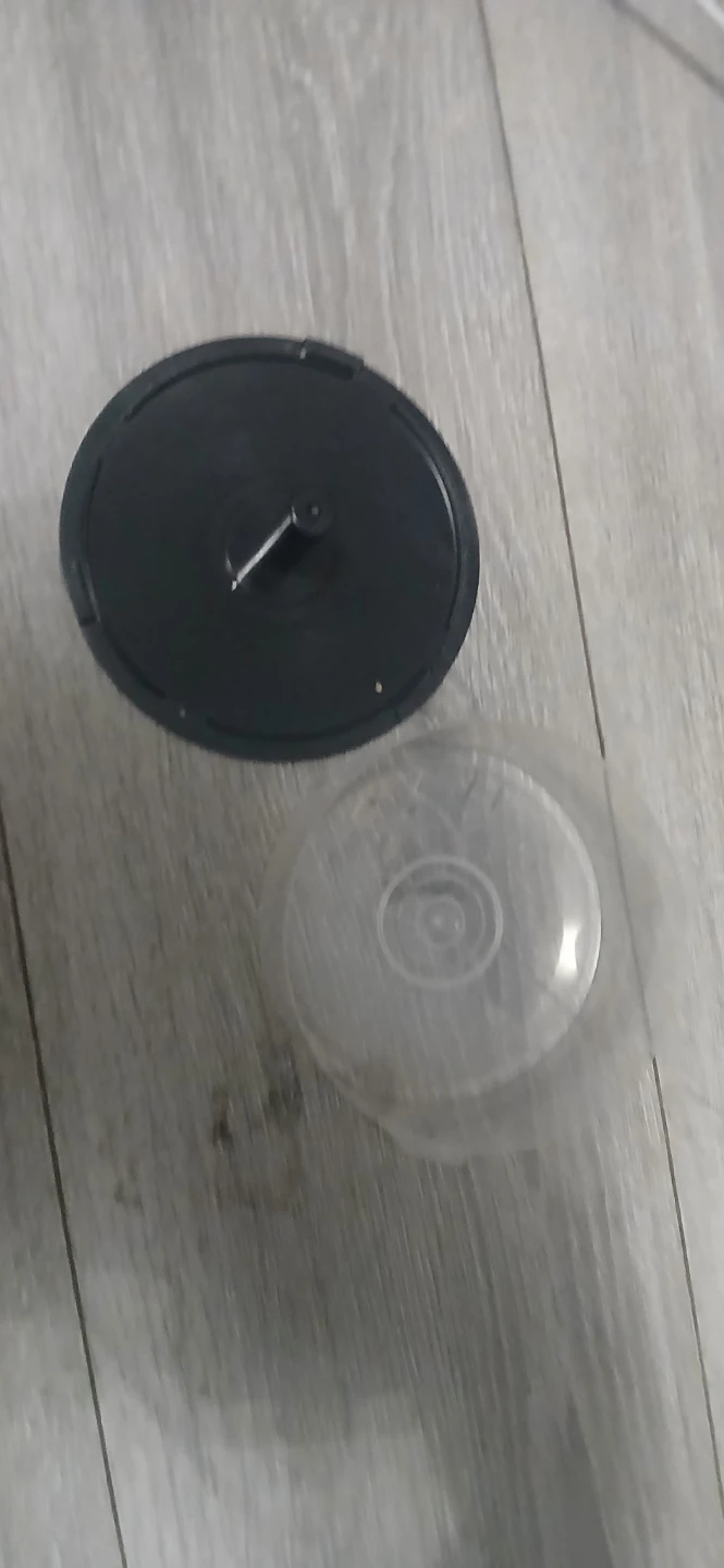 Black Round Plastic Container - photo 4