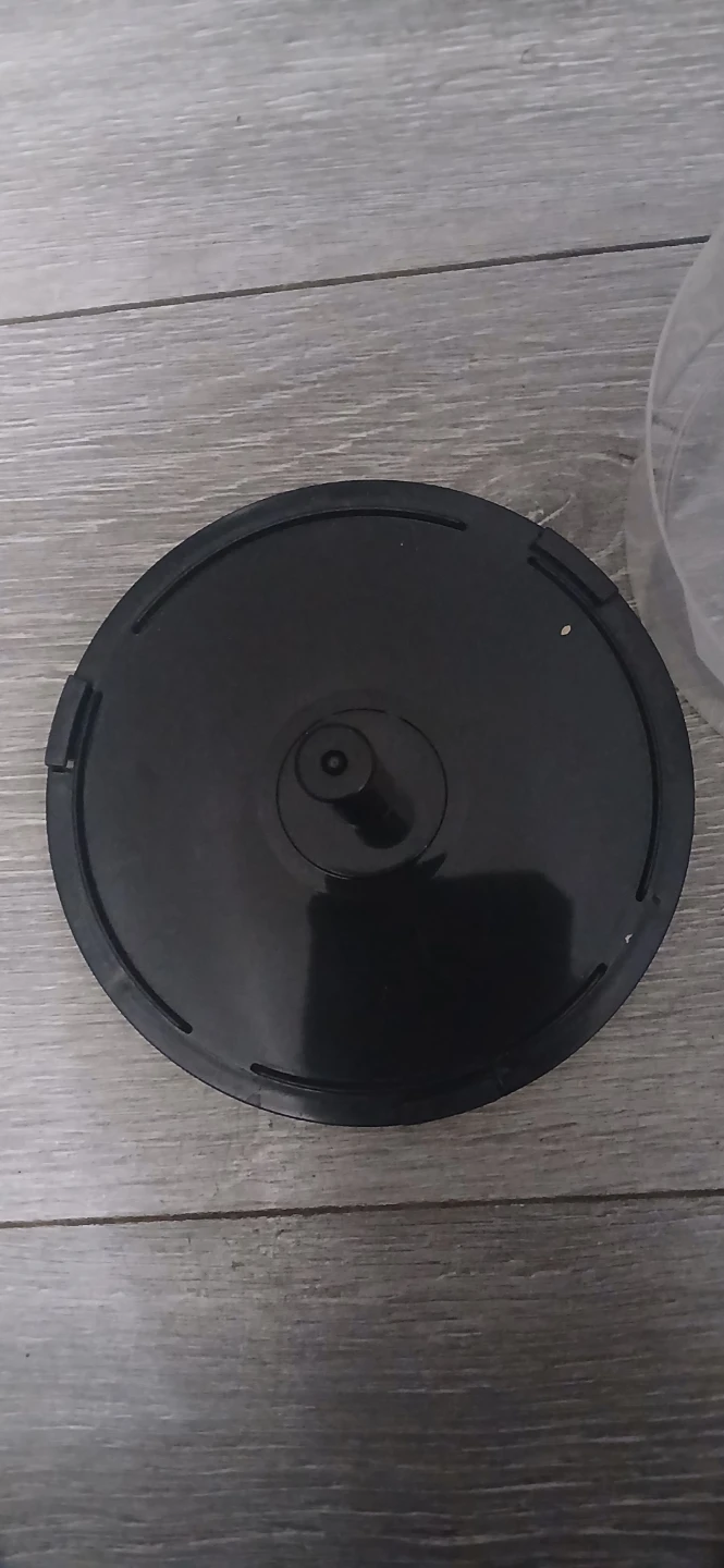 Black Round Plastic Container - photo 5