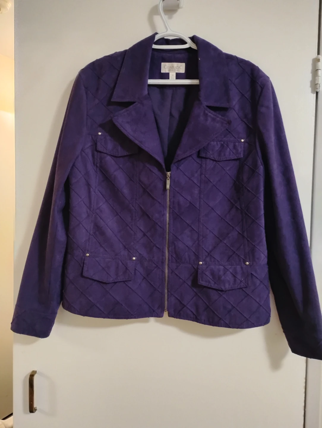 Conrad C Collection Purple Quilted Jacket