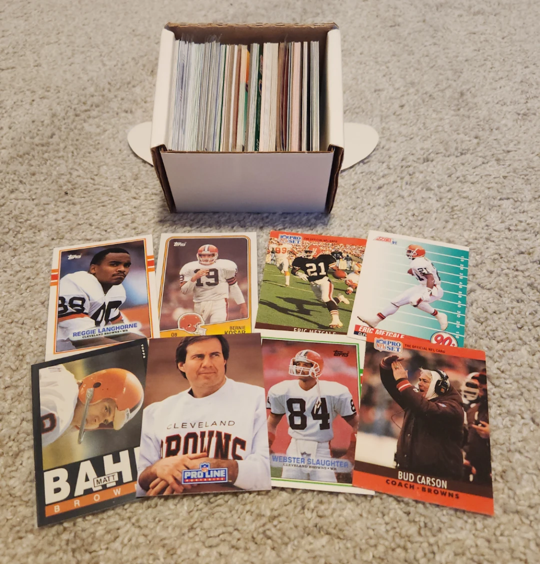 Cleveland Browns, 200 Football Cards Team lot