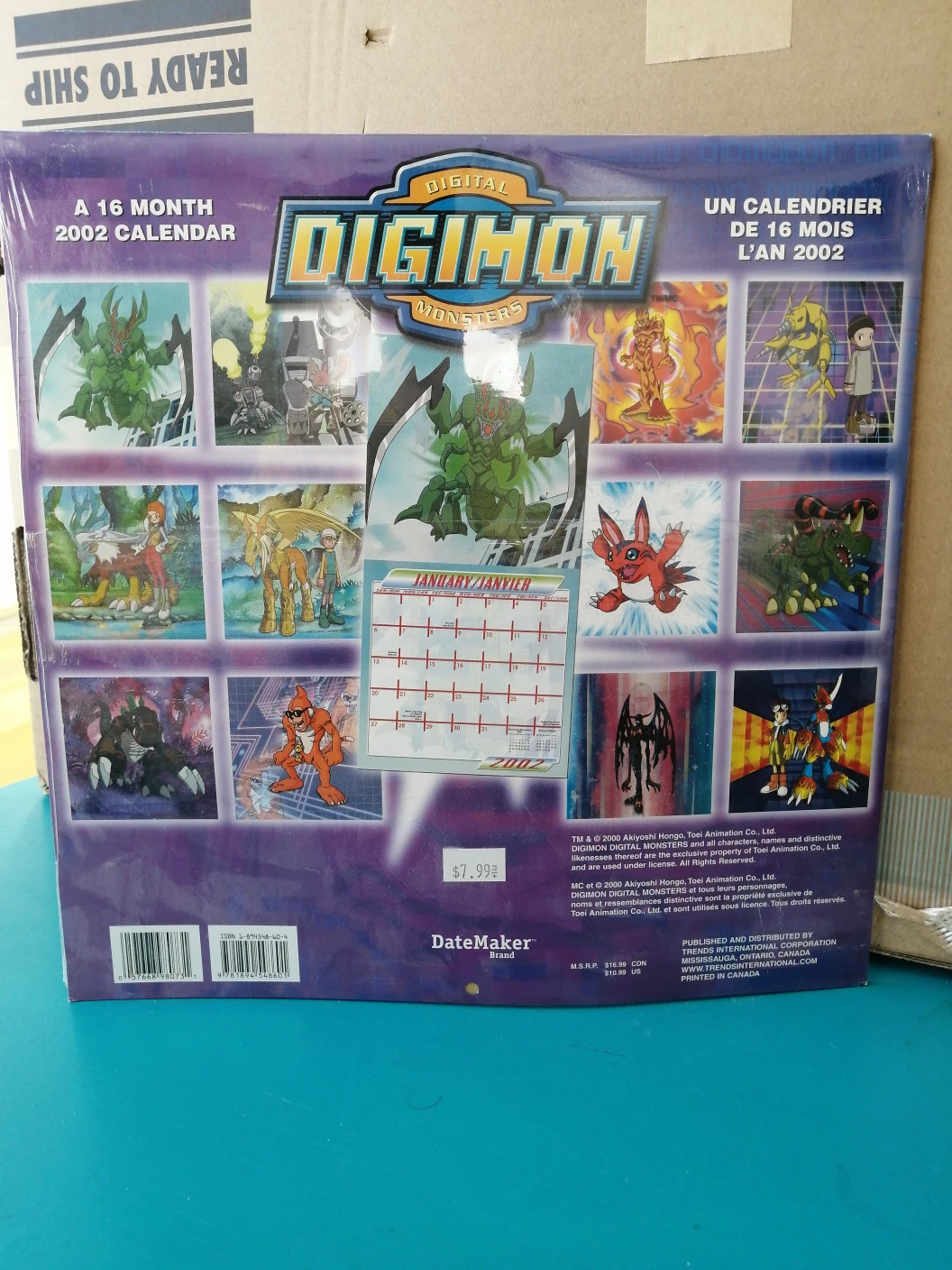 Digimon 16 Month Calendar 2002 - photo 2