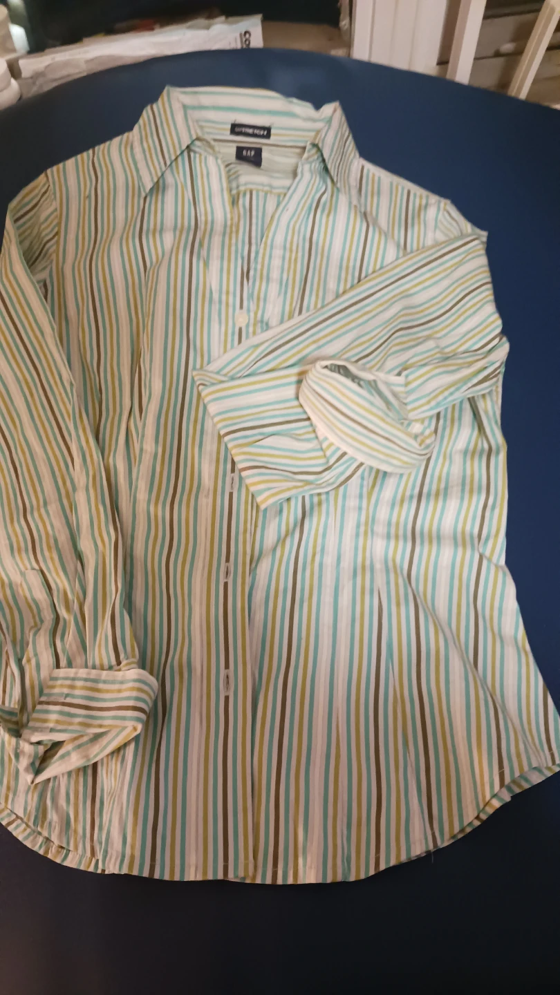 GAP Striped Button-Up Shirt