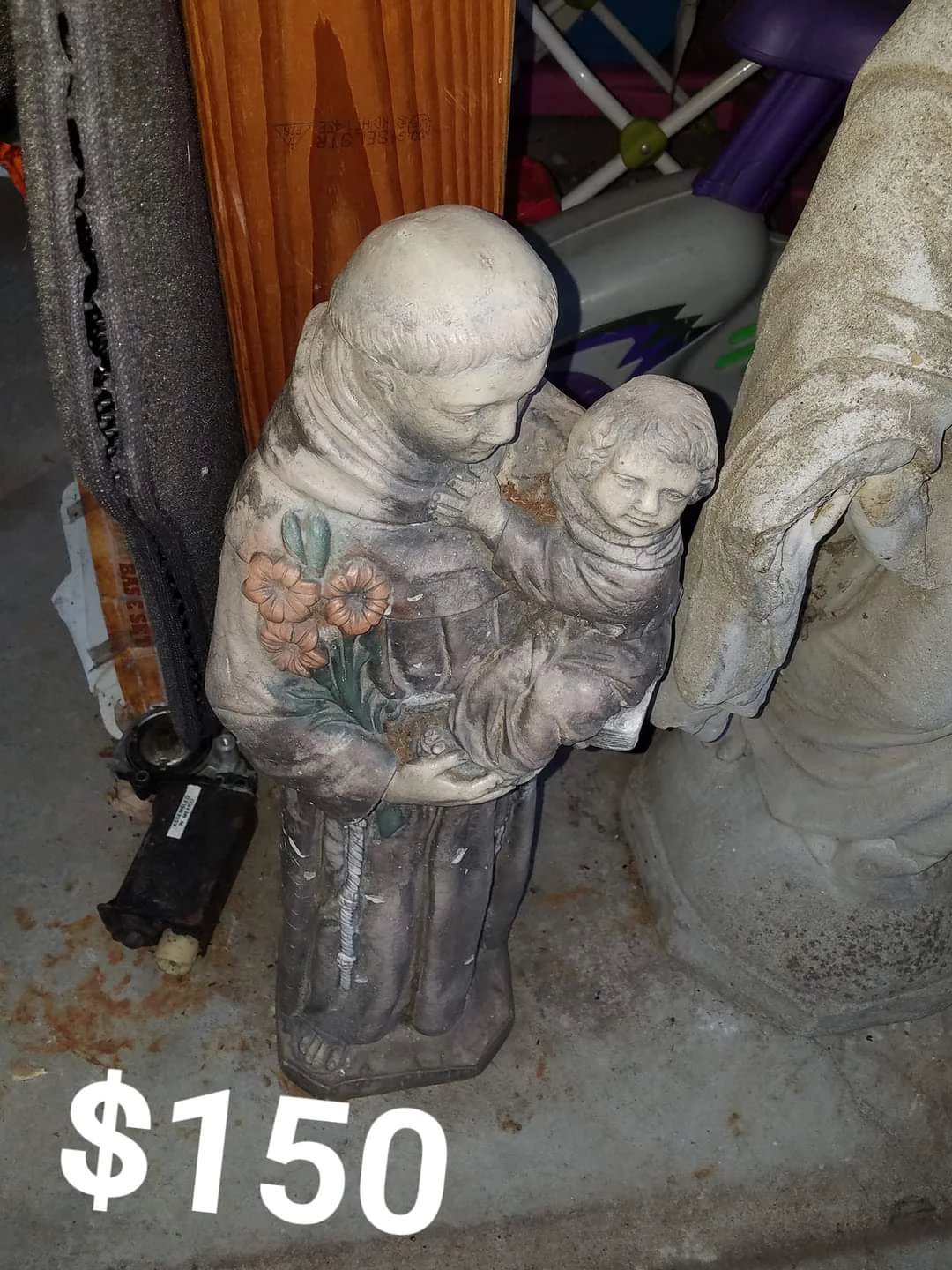 St. Francis and Child Statue