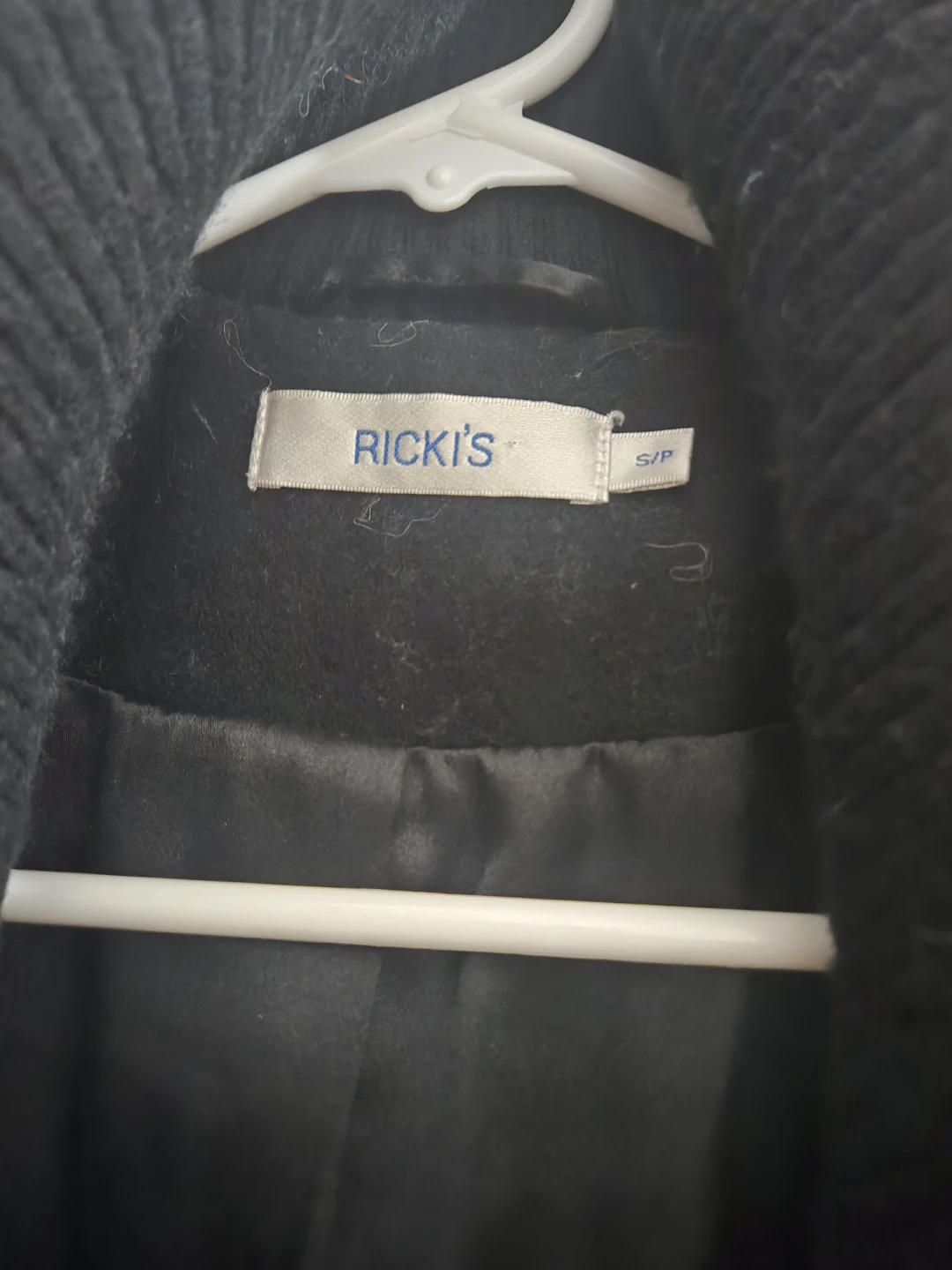 RICKI'S Women's Black Coat Size S/P - photo 2