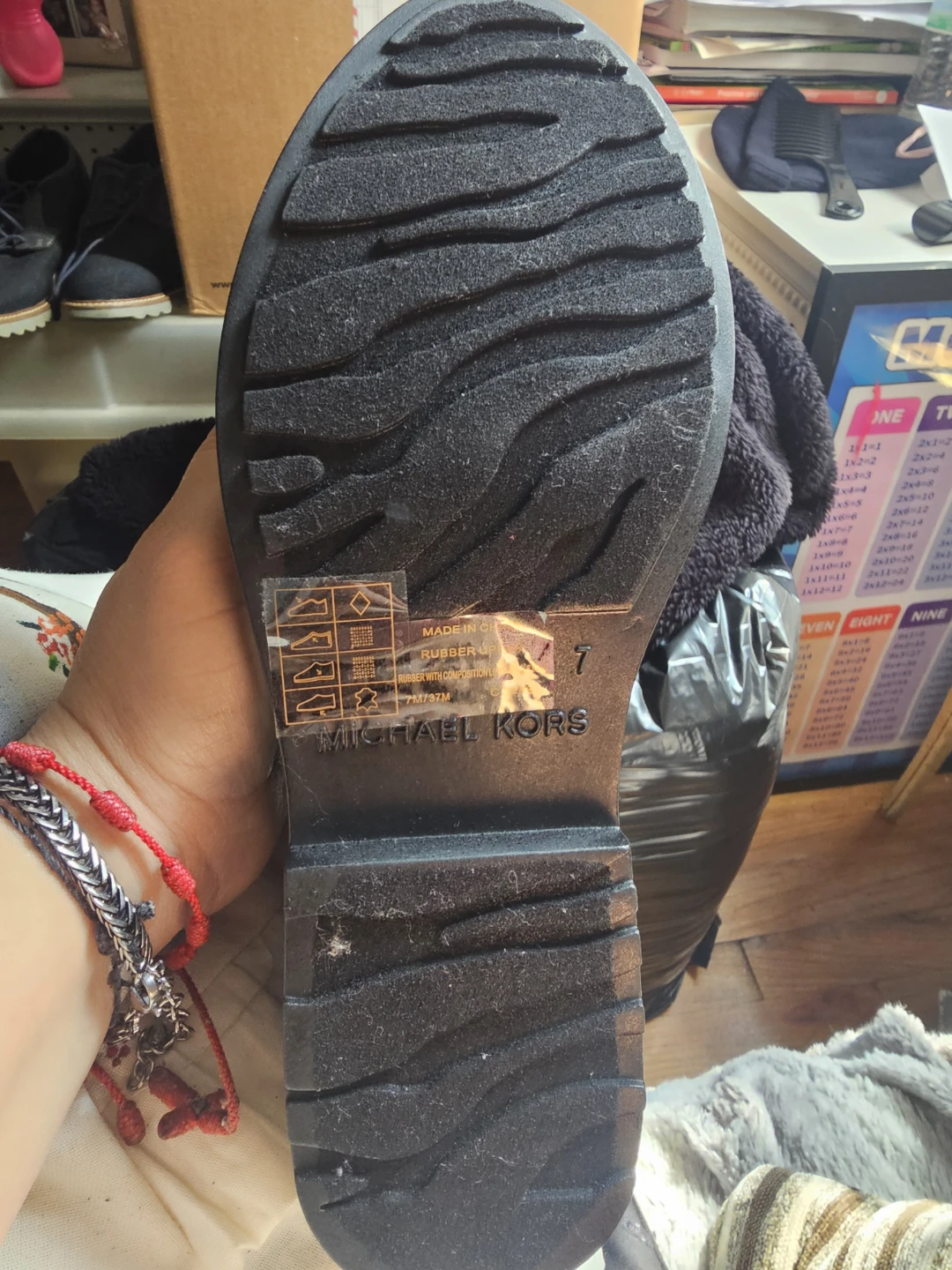 Michael Kors Black Rubber Chelsea Boots - Size 7 - photo 2