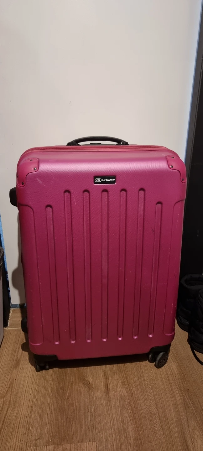 NEED TO GO!!! Pink Luxardo Rolling Suitcase