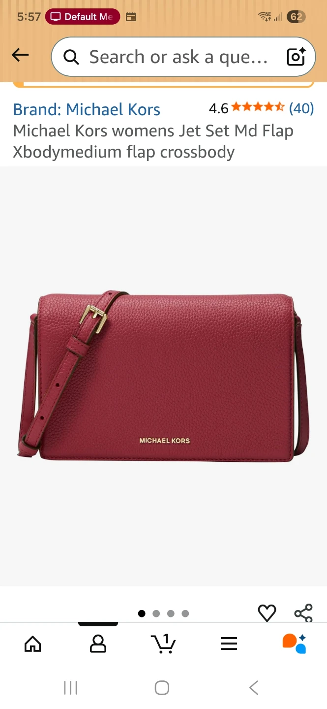 Michael Kors Jet Set Medium Flap Crossbody Bag