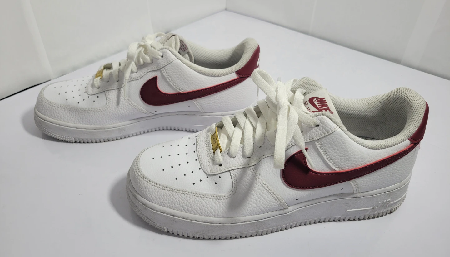 Nike Air Force 1 Low White Red Men's Shoes, size 9,5 (72) - photo 3