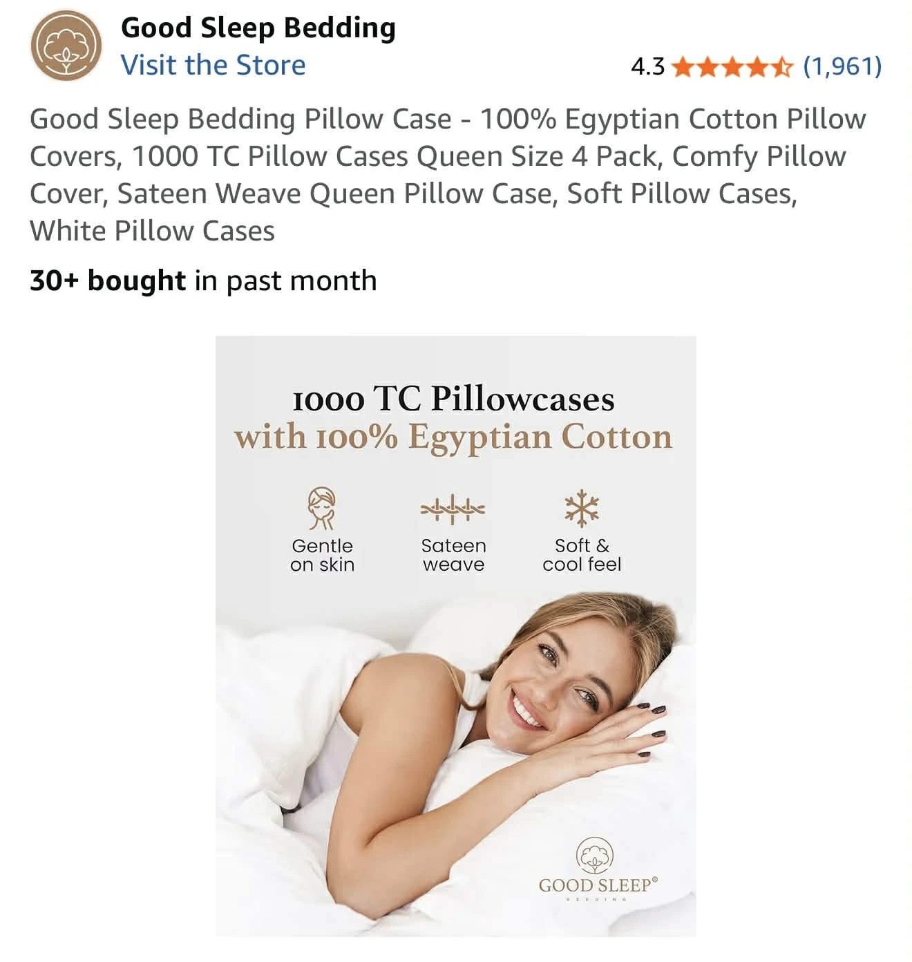 Cotton Pillow Cases - Queen Size 4 Pack - photo 4