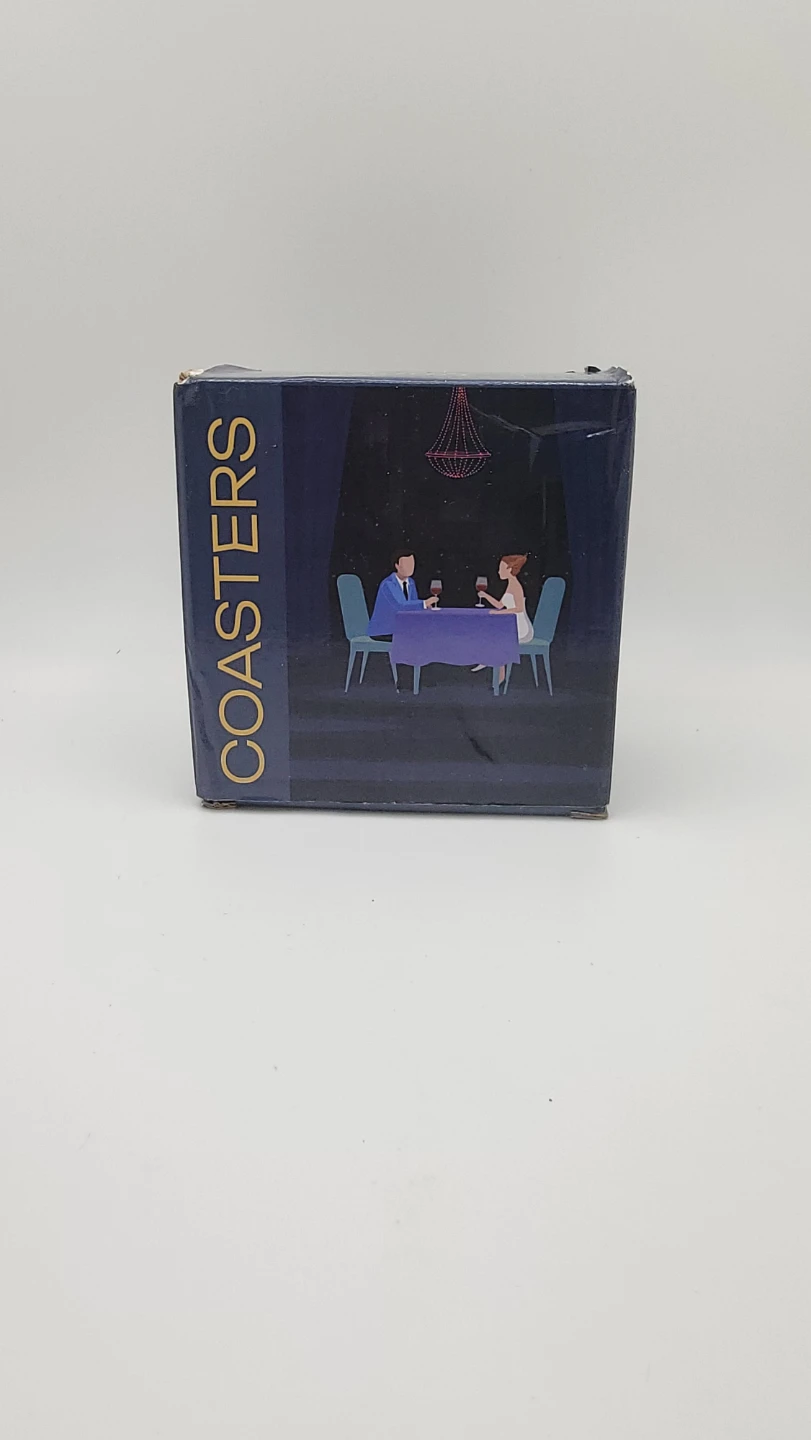 Ceramic Drink Coasters Set of 6 with Holder Absorbent Cork Base - photo 5