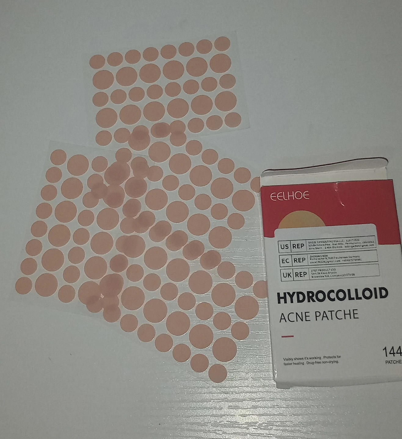 EELHOE Hydrocolloid Acne Patches - 144 Count - photo 2