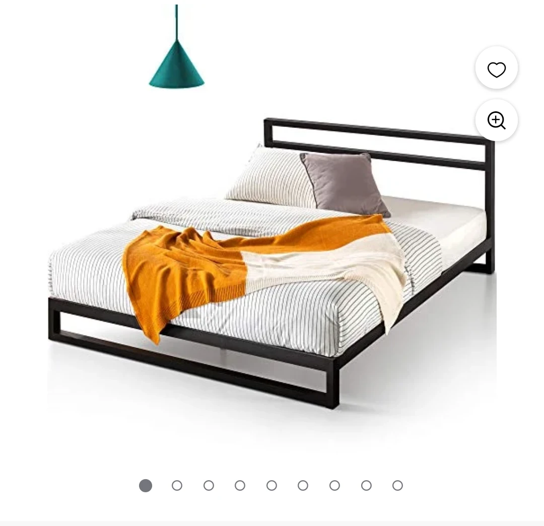 Zinus Trisha Metal King Bed Frame - Black