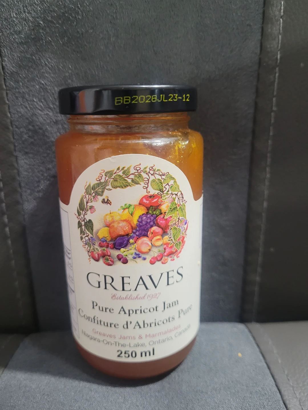 Greaves Pure Apricot Jam 250ml