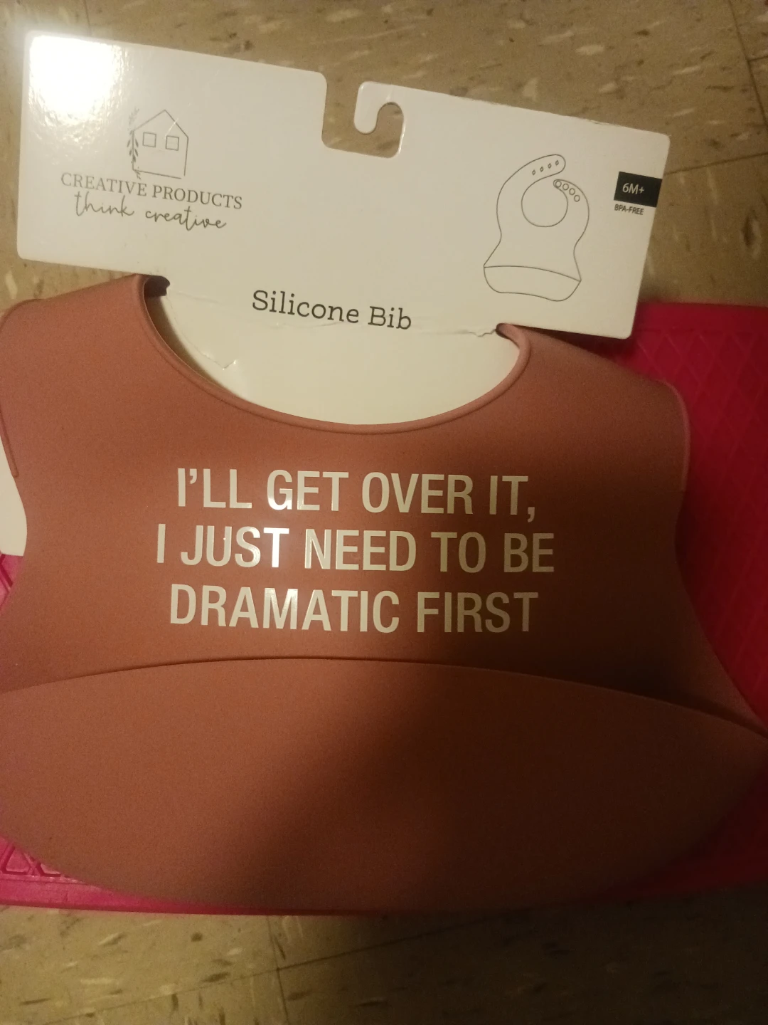 🧡 Creative Products Think Creative Silicone Bib - 6M+ - photo 2