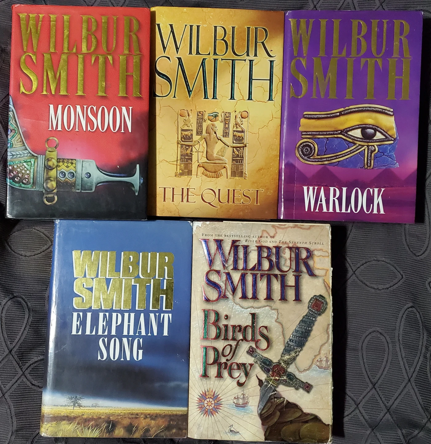 Wilbur Smith Hardcover Novels (All For $5)