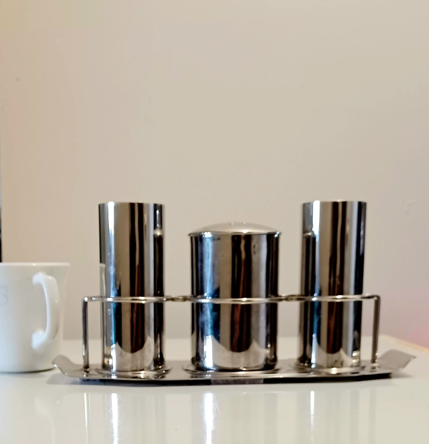 Art Deco Large Stainless Set of 4 Pcs - photo 3