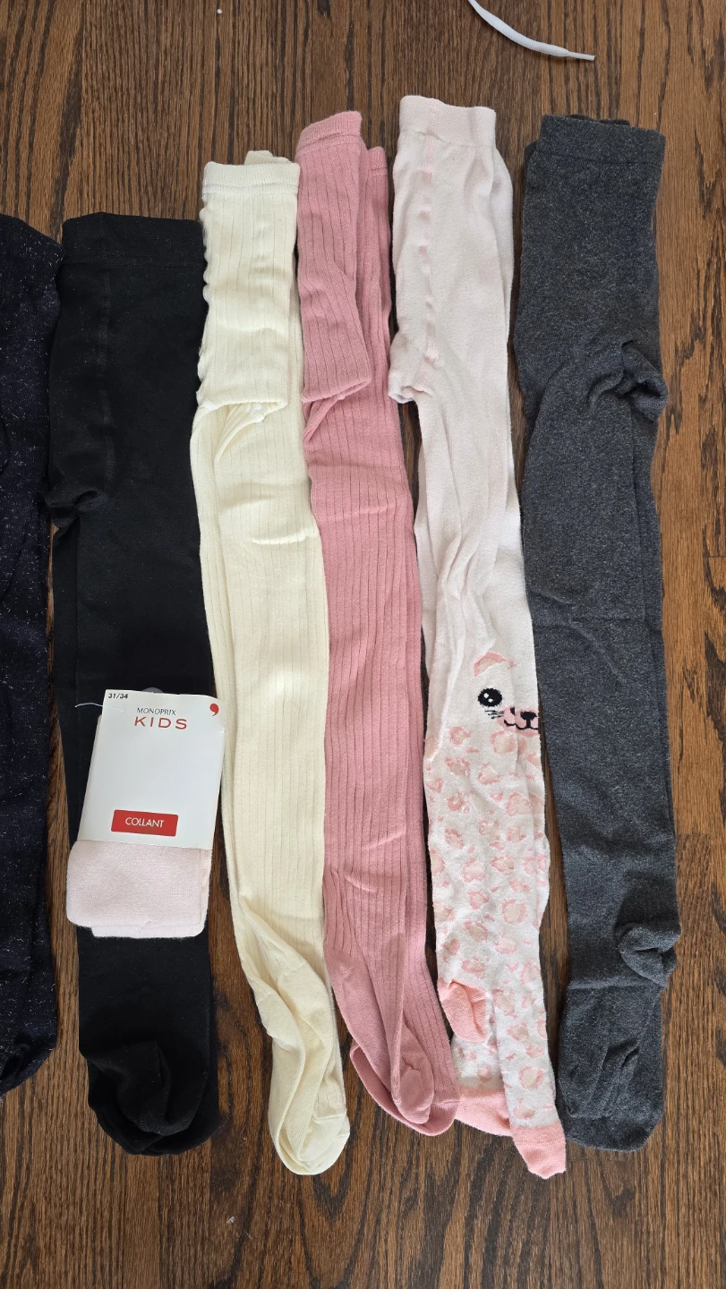 Set of 10 warm Kids Tights - Size from 6-8 Y - photo 2