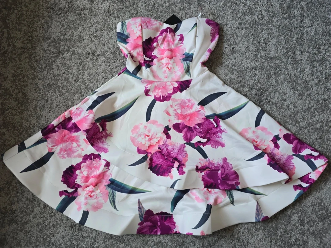 Fashion Nova Strapless Floral Dress - photo 2