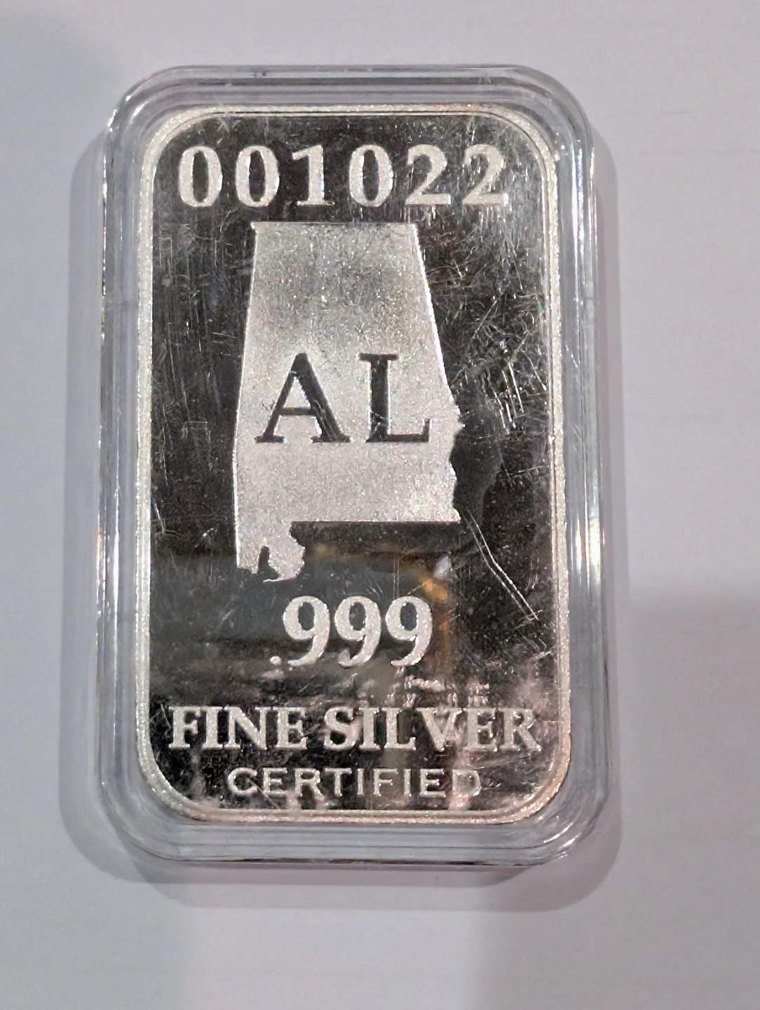 U.S. State Silver Bar - Full Troy Oz -  .999 Fine Silver - photo 2