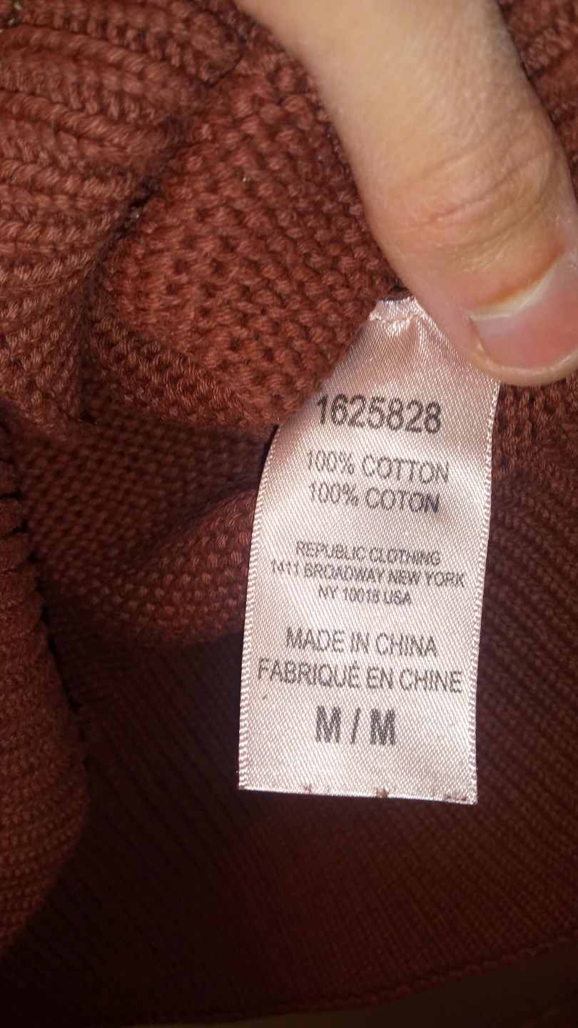 100% COTTON Philosophy Copper Brown Sweater M/M 100% Cotton - photo 4