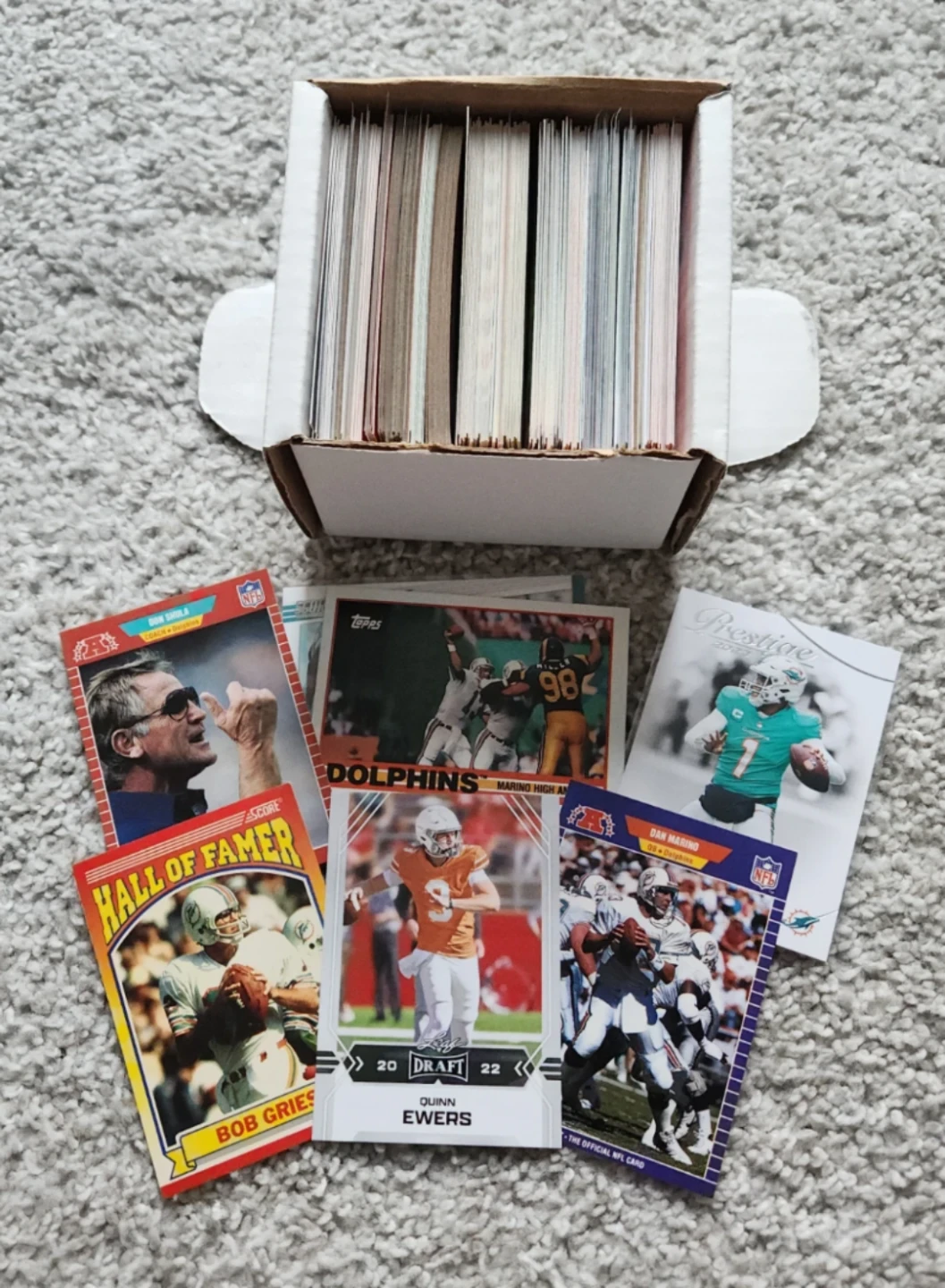 Miami Dolphins, 200 Football Cards Team lot
