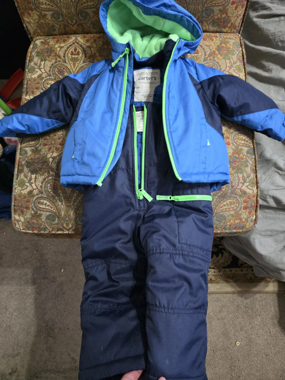 Carter's Snowsuit - Blue & Navy - Size 2T