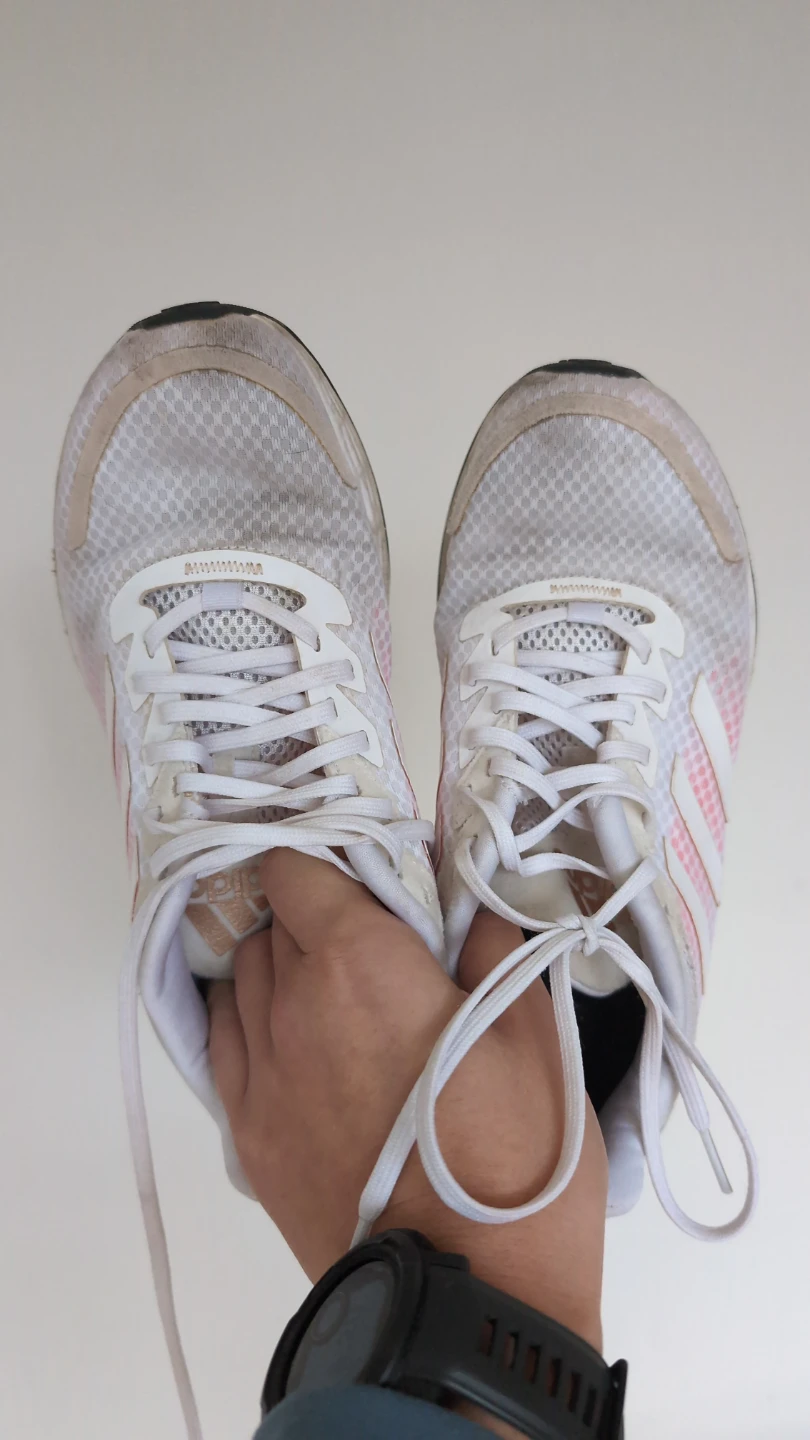 Adidas Women's Running Shoes - White/Pink - Size 7 - photo 2