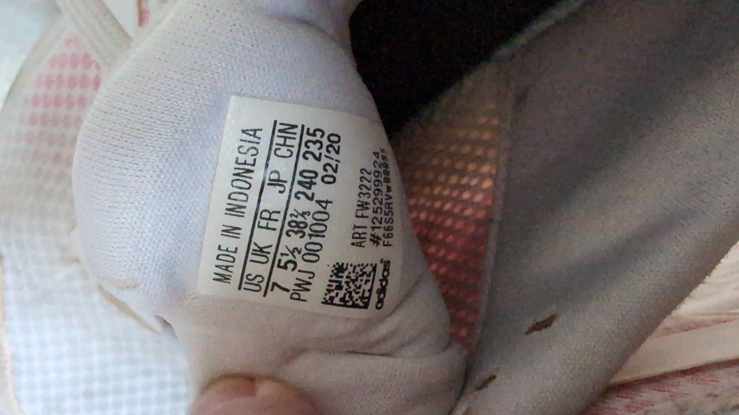 Adidas Women's Running Shoes - White/Pink - Size 7 - photo 3
