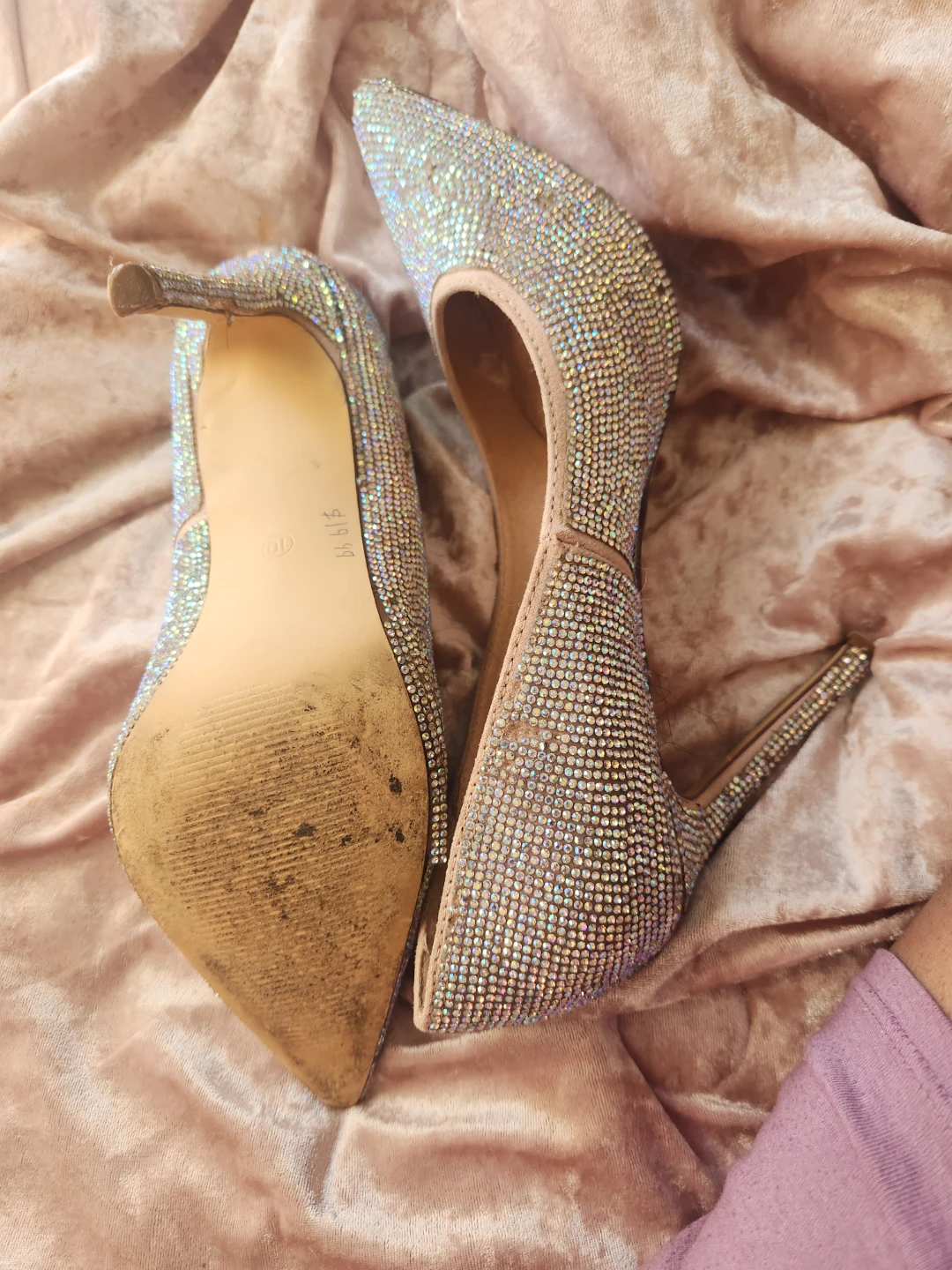 Sparkly Embellished Stiletto Heels Size 10 - photo 3