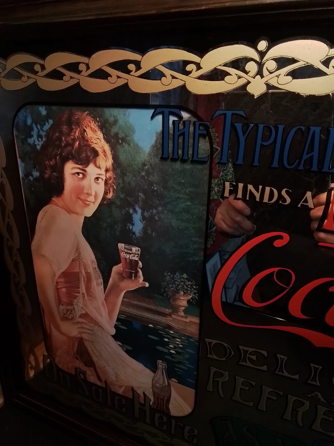 Coca-Cola "The Typical American Girl" Vintage Mirror - photo 4