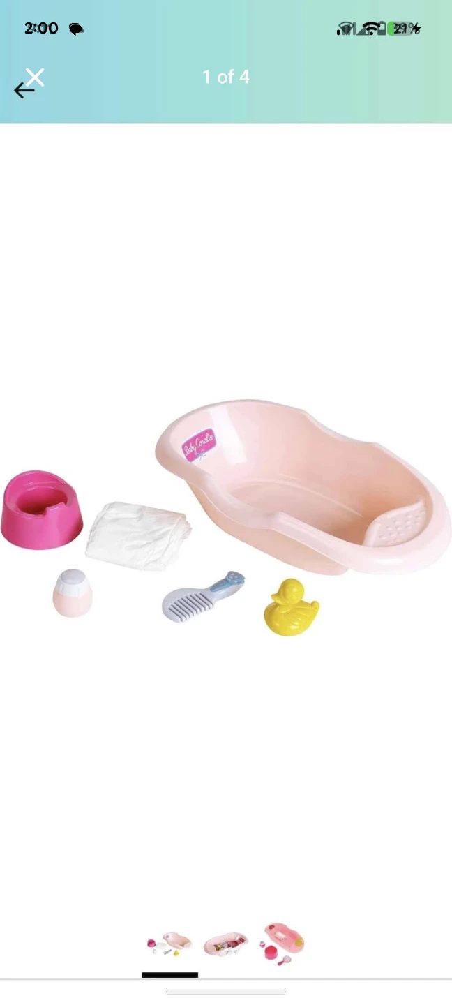 Baby Coralie Bathtub with Accessories