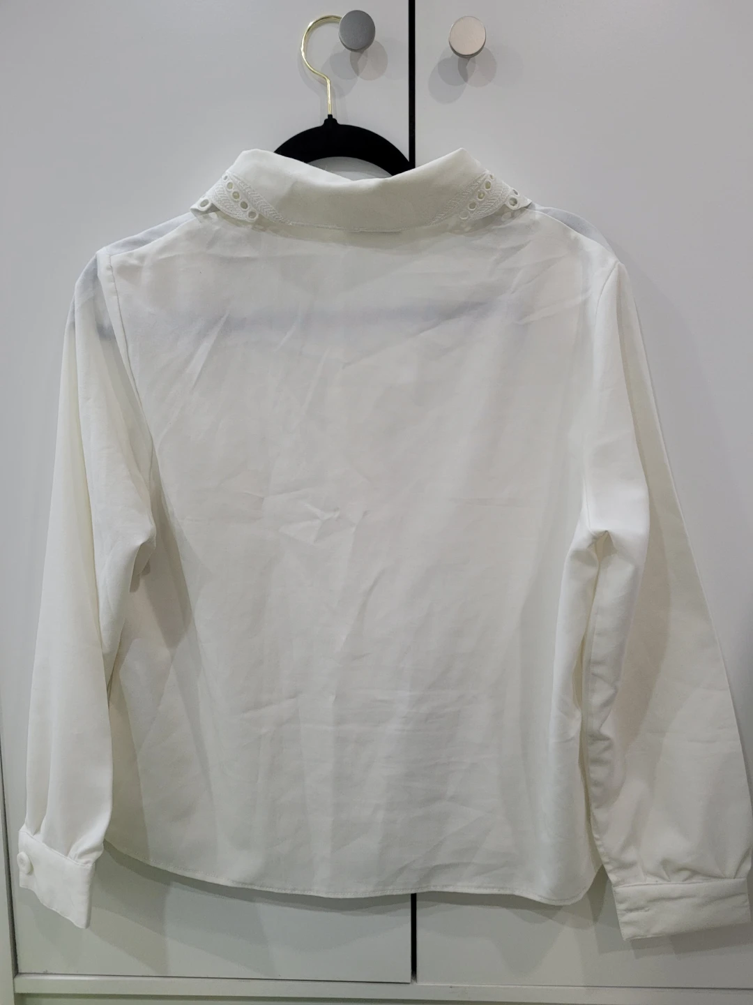STYLE DE Paris White Button Blouse (Lowest price I'm Going) - photo 2