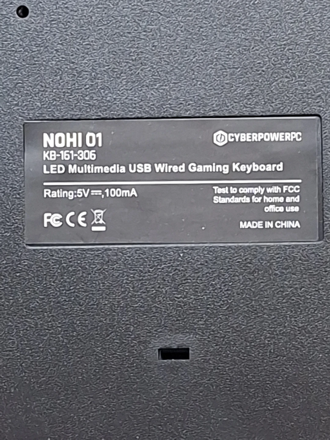 🥕CYBERPOWERPC NOHI 01 LED Multimedia USB Wired Gaming Keyboard - photo 2