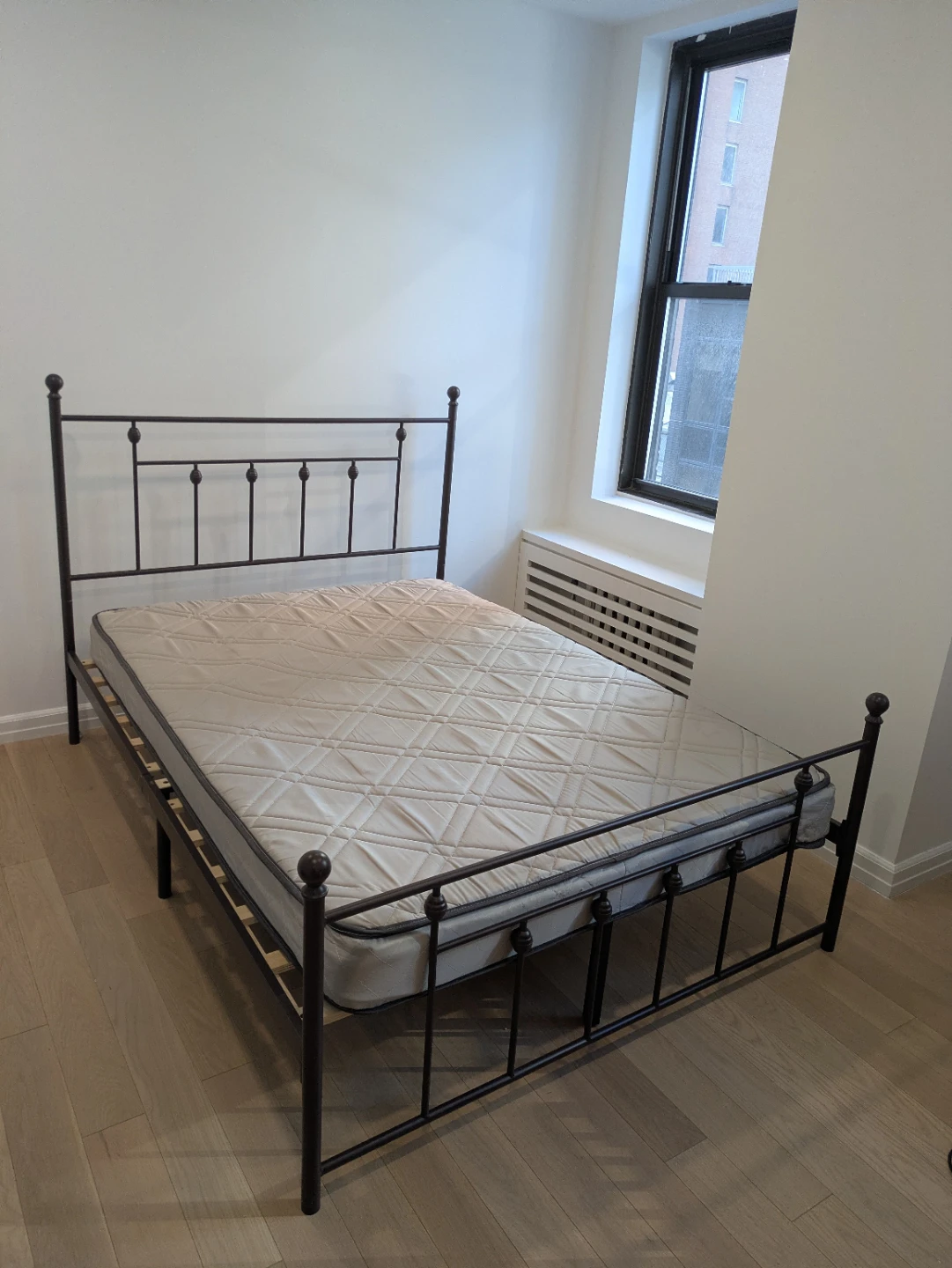 Andover Mills Metal Full Bed Frame with Mattress