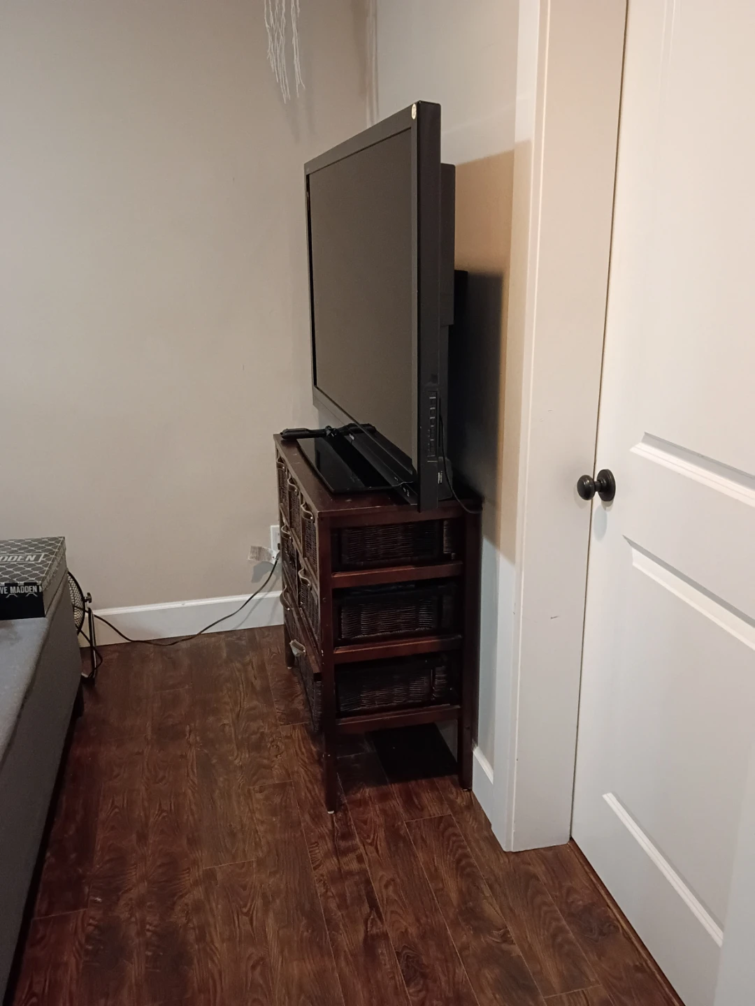 Wooden Storage Cabinet & TV