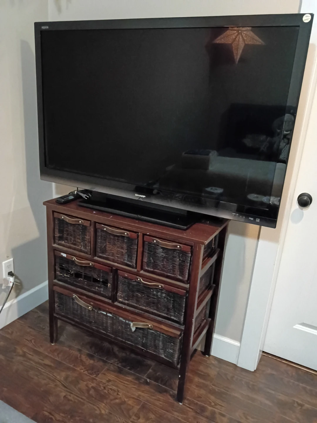 Wooden Storage Cabinet & TV - photo 2