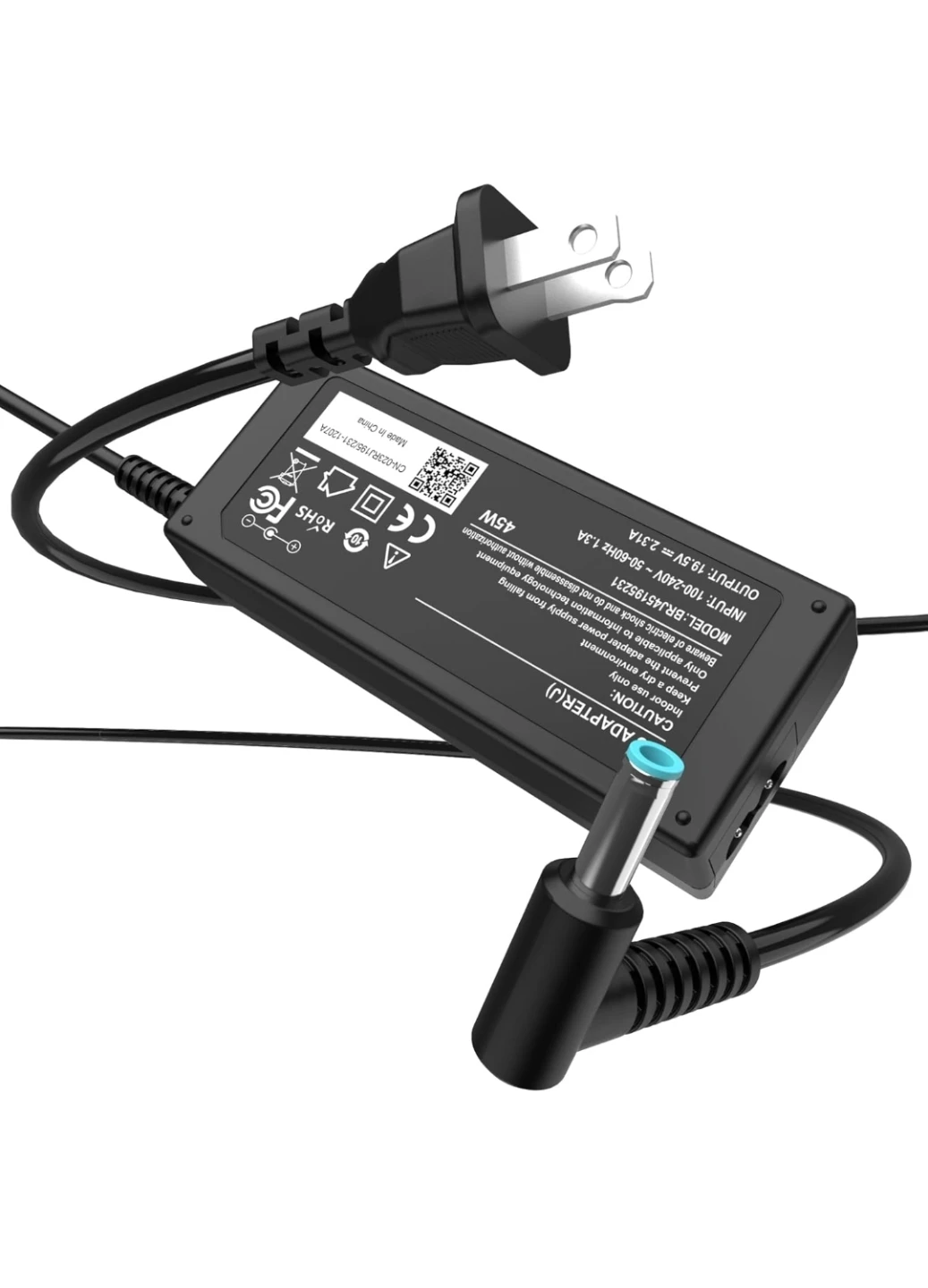 45W Laptop Charger AC Adapter Blue Tip 4.5mm for HP