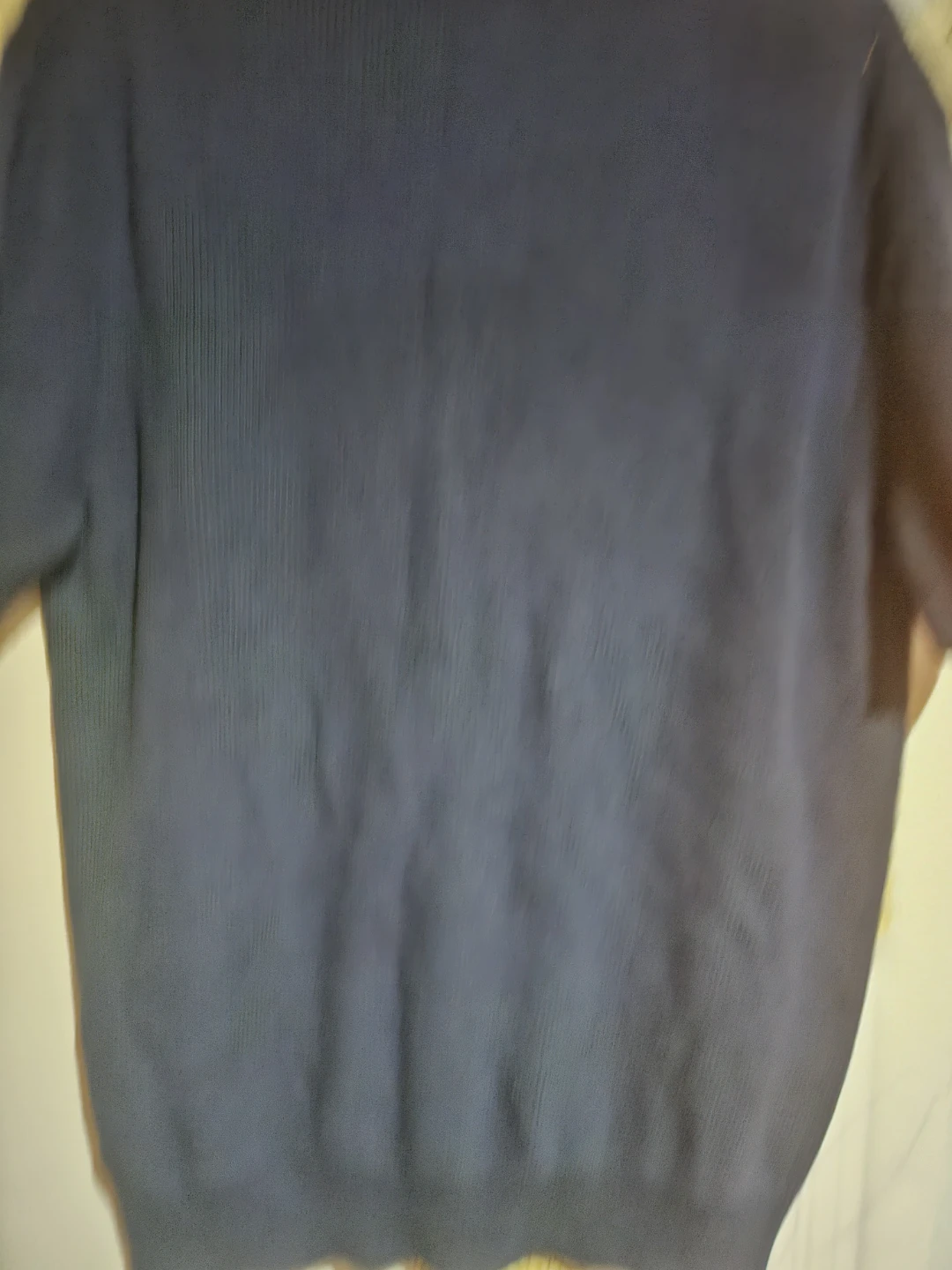 DKNY Men's Sweater Polo Shirt - Navy, Size M - photo 4