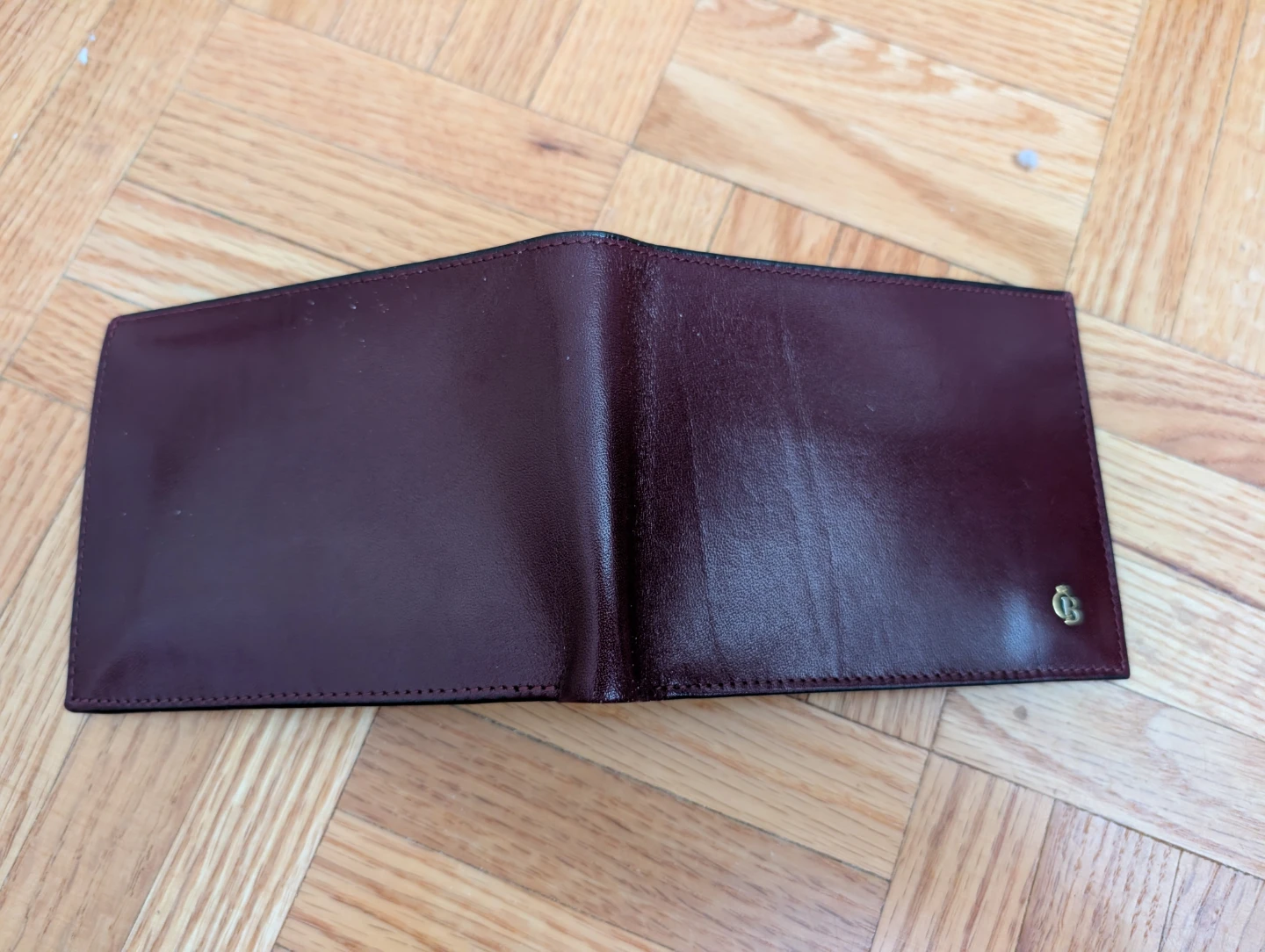 Men's Crouch & Bespoke Bifold Wallet - Burgundy Leather