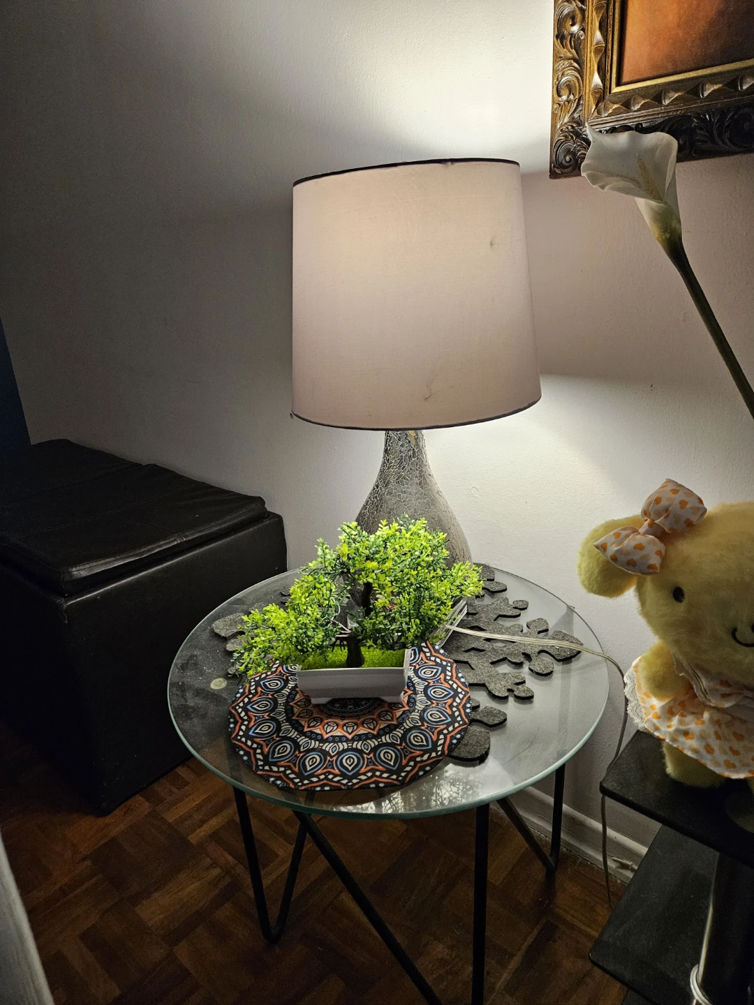 Table Lamp with Textured Base
