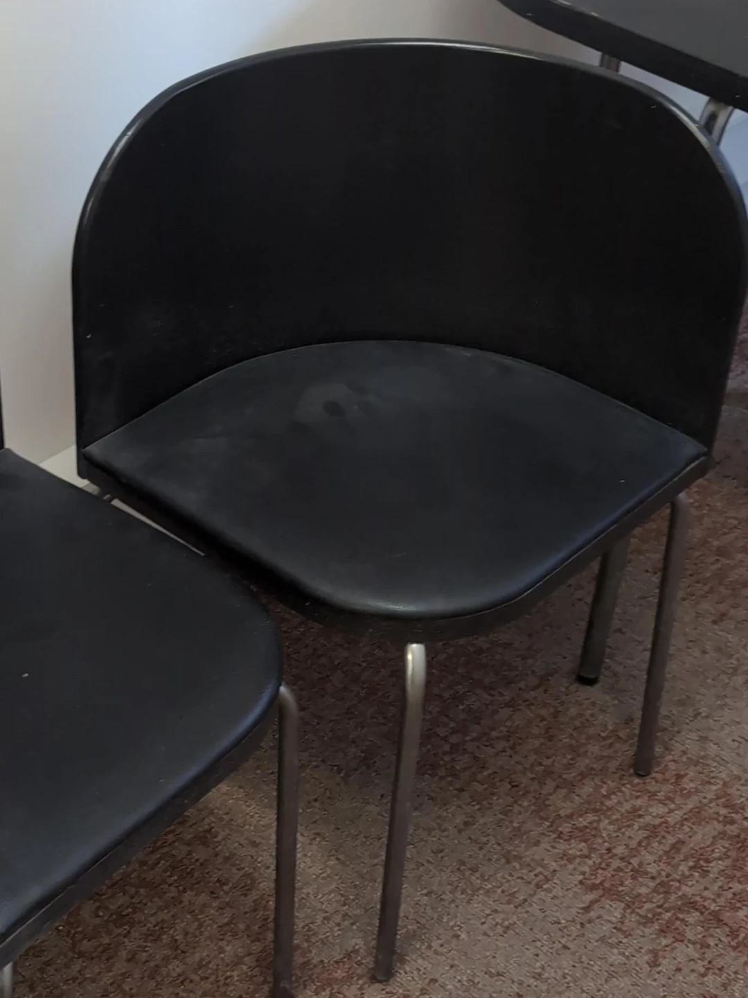 Black Dining Set with Table and Two Chairs (IKEA Fusion) - photo 3