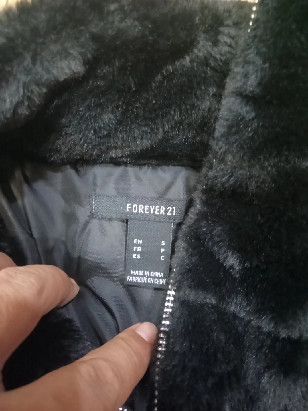 Forever 21 Black Faux Fur Jacket - photo 2