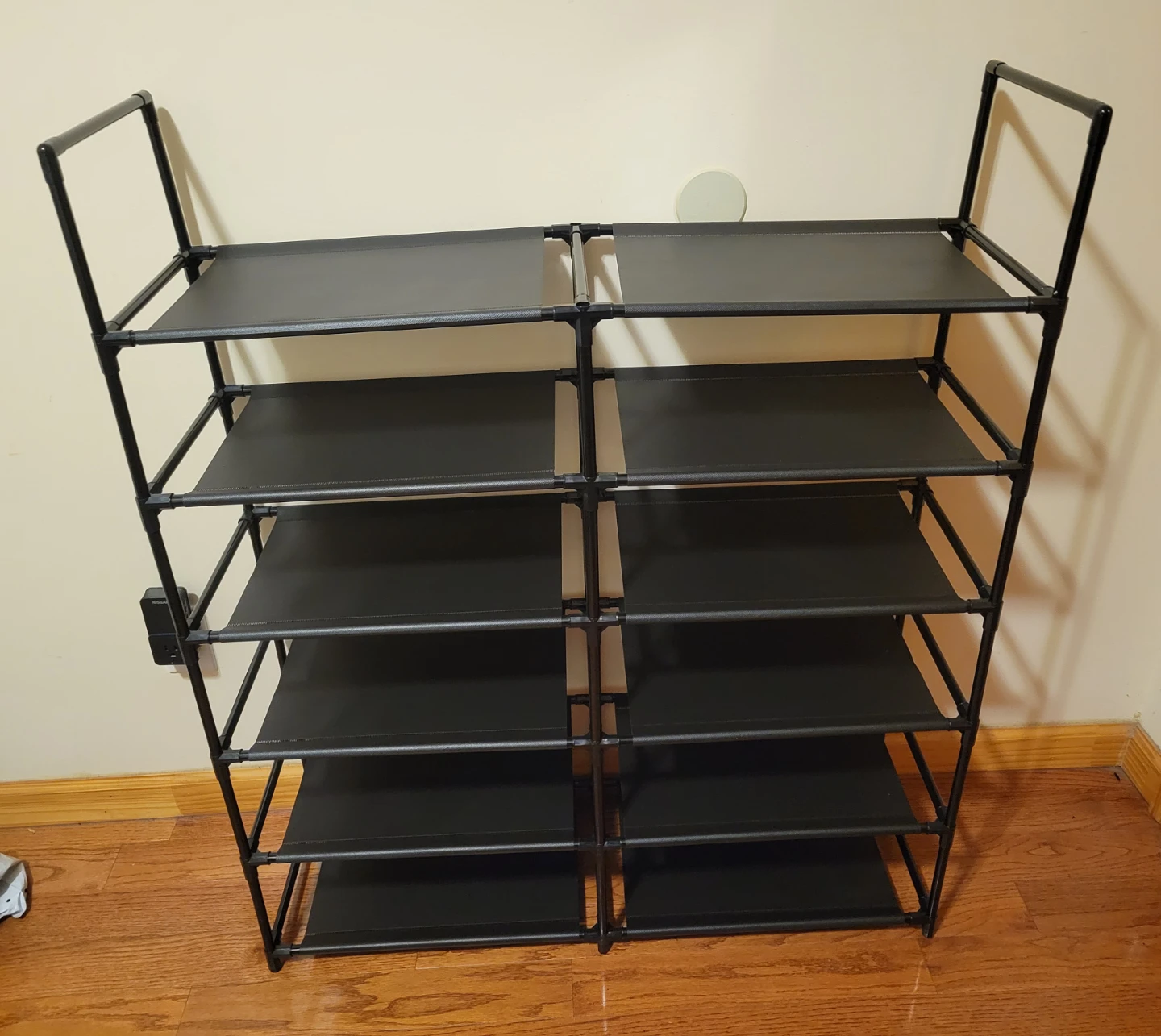Black 6-Tier Shoe Rack Organizer. New, never used
