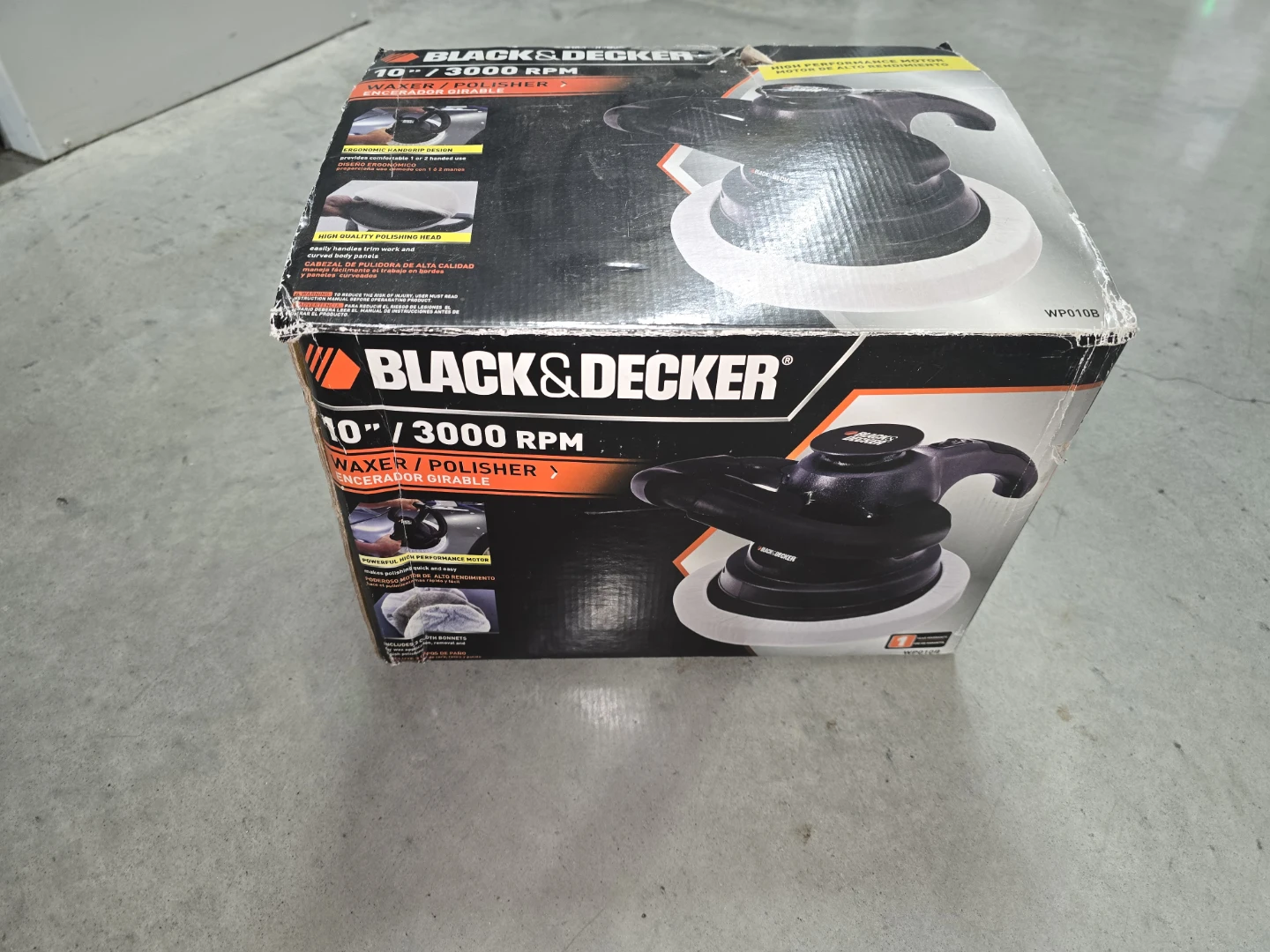 BLACK+DECKER 10" Waxer/Polisher - 3000 RPM