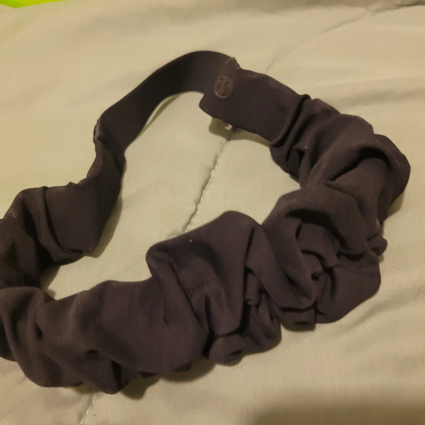 Lululemon Black Ruched Headband