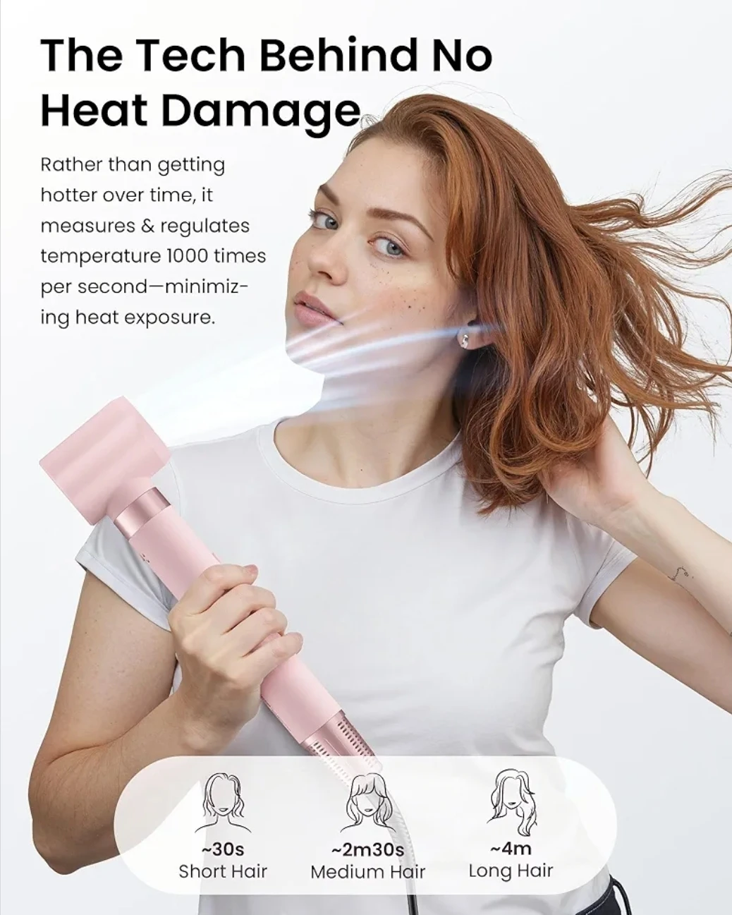 5 in 1 Hot Air Styler Peach Pink - photo 5