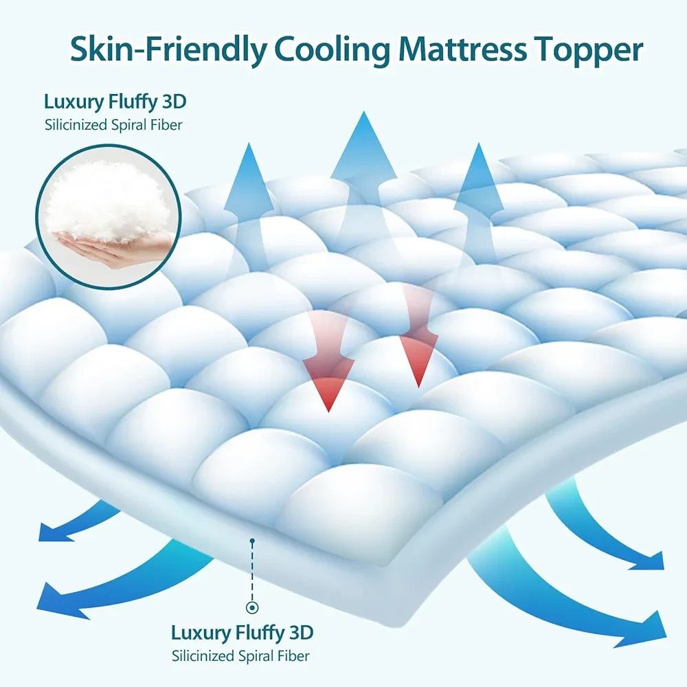 New Twin Mattress Protector, Breathable Noiseless Mattress Cover - photo 4