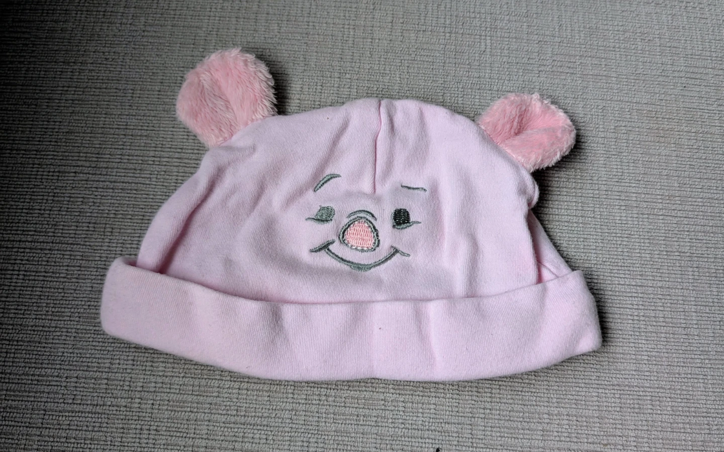 Baby Pink Bear Hat 0-3 Months